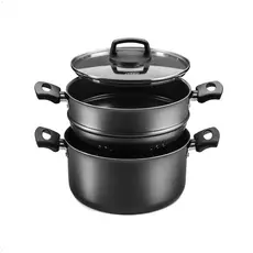 Conjunto de Panela para Cozimento a Vapor 3L Antiaderente Alças e Pegadores Antitérmico MTA - 8215