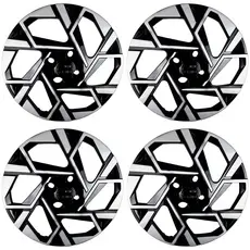 Calota Aro 14" cor Preto/Prata HB20/HB20S 2024 (Jogo c/ 4 Calotas) Grid - 201CB-PBP-E