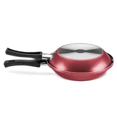 Panela Omeleteira Cristal 0,8 Litros Antiaderente 18 cm Cereja MTA - 8982