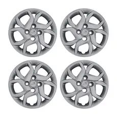 Calota Aro 14" Prata Mod Fiat Mobi 2017 / 2018 (Jogo c/ 4 Calotas) Grid - 291CB-PTA-E
