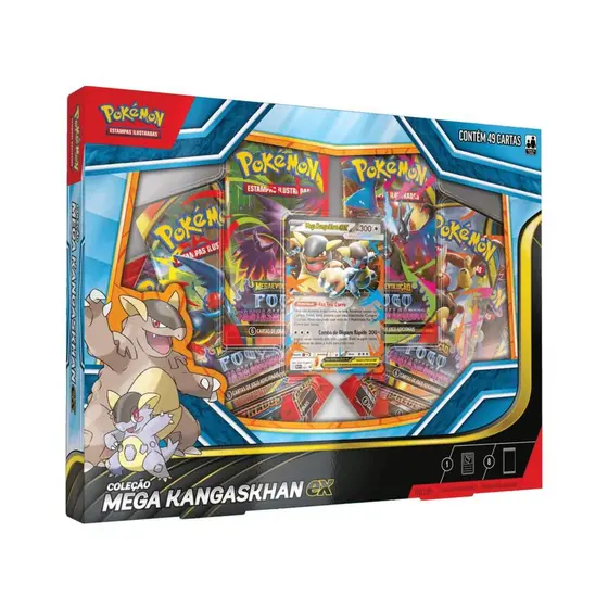 Box Pokemon TCG Coleção Mega Kangaskhan EX Copag - 36059