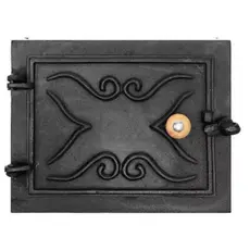 Porta Para Fogão De Lenha Cor Preta 31x25 CM