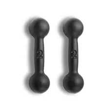 Par Halter Bola 2kg Pintado Treino Musculação Treino Fitness