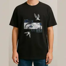 T-shird Camiseta Preta Billie Elish Camiseta Preta 100% Algodão