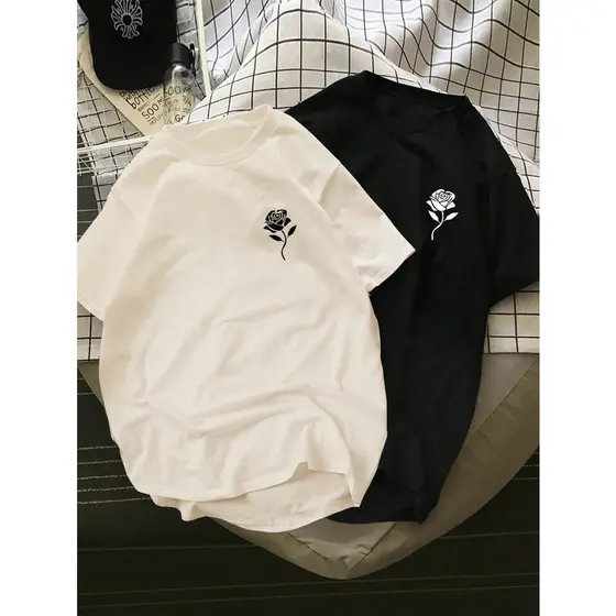 Camiseta  Minimalista Delicada Unissex Streetwear Algodão