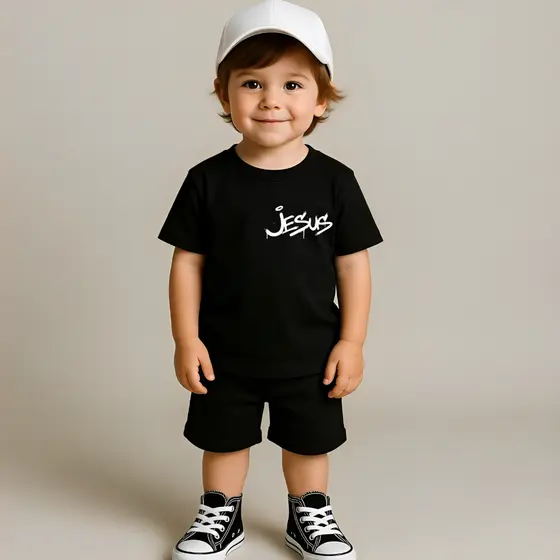 Camiseta Infantil Blusa unissex Infantil Manga Curta 100% Algodão malha algodão 30.1