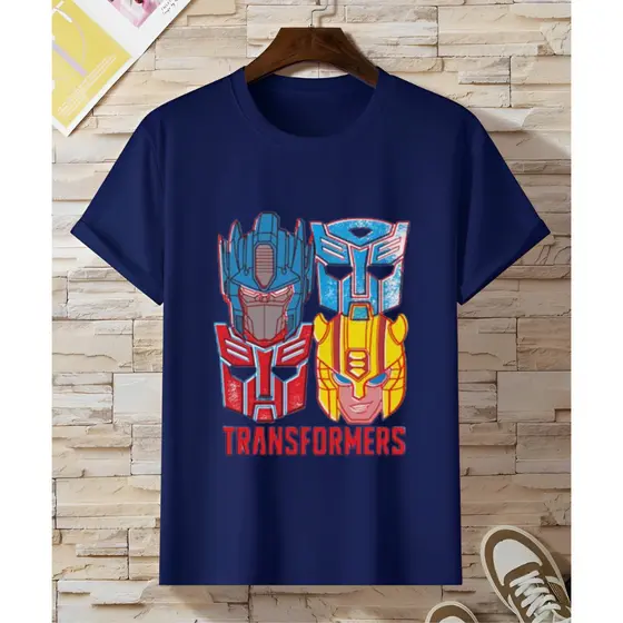 Camiseta Infantil Menino Manga Curta  Estampas Divertidas de Personagens, Camisa juvenil, blusa