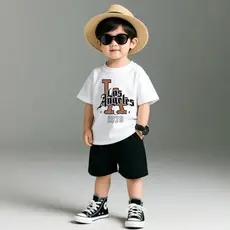 Camiseta Infantil Los Angeles 100% Algodão Conforto e Estilo Para Os Pequenos, camisa infantil