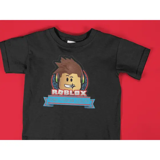 Camiseta do Roblox personalizada, Camisa no Roblox com nome, Blusa do Roblox, 100% algodão