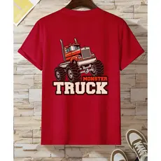 Camiseta Infantil Menino Estampa Monster Truck Manga Curta Moda Verão, CAMISA GEEK, CAMISA MODERNA