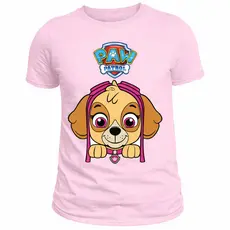 Camisa Infantil Patrulha Canina rosto Desenhos 100% Algodão, Camisa Infantil e adulto, fantasia