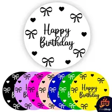 Capa Painel de festa 50x50 cm - Happy Birthday Laço - DIVERSAS CORES - Tecido C/ Elástico SUBLISTAR