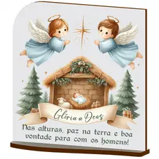 10 Lembrancinhas De Natal Mdf Impressão Colorida Mod 11