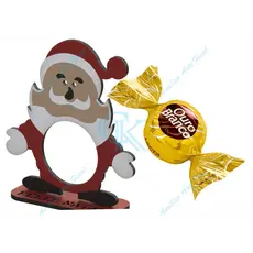 50 Lembrancinha Porta Bombom Natal Papai Noel MDF CRU