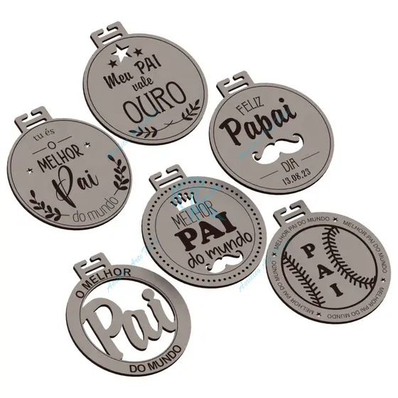 Lembrancinha dia dos pais Medalha