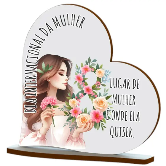Kit 12 Lembrancinhas Dia da Mulher Impressão colorida Mod 06