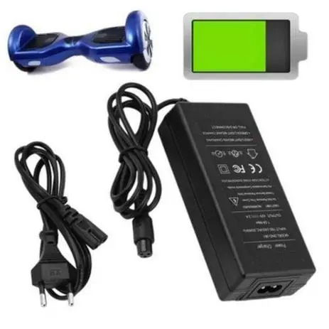 Carregador Fonte Universal para Hoverboard Skate Elétrico Bivolt 42V
