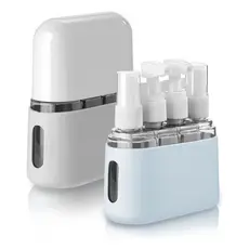 Kit 4 Frascos Para Viagem de 50ml Creme Shampoo Viagem Cosméticos Skincare Higiene Pessoal