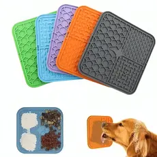 Tapete Lambedor Inibidor de Ansiedade Silicone Comedouro Lento Pet Cães E Gatos Grande Tapete