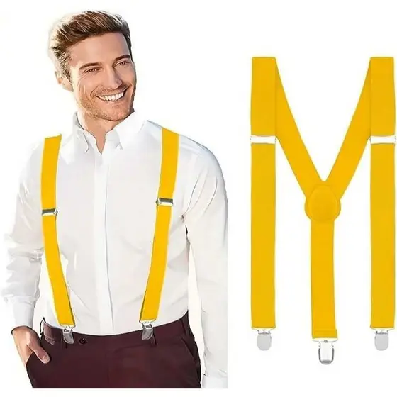 Suspensório Ajustavel Adulto Azul Marinho Unidade