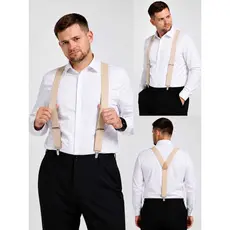 Suspensório Especial Plus Size Masculino Largo 3.5 Cm De Largura Varias Cores