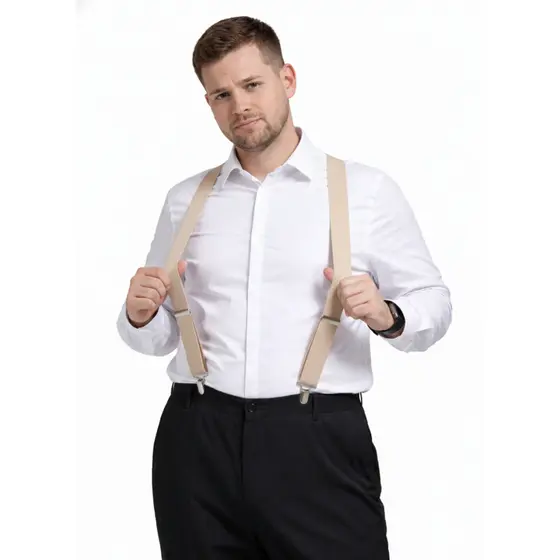 Suspensório Adulto Largo 3.5cm Masculino Feminino Várias Cores Moda