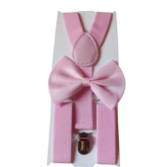 Suspenders Menina Infantil Rosa Bebe Suspensório