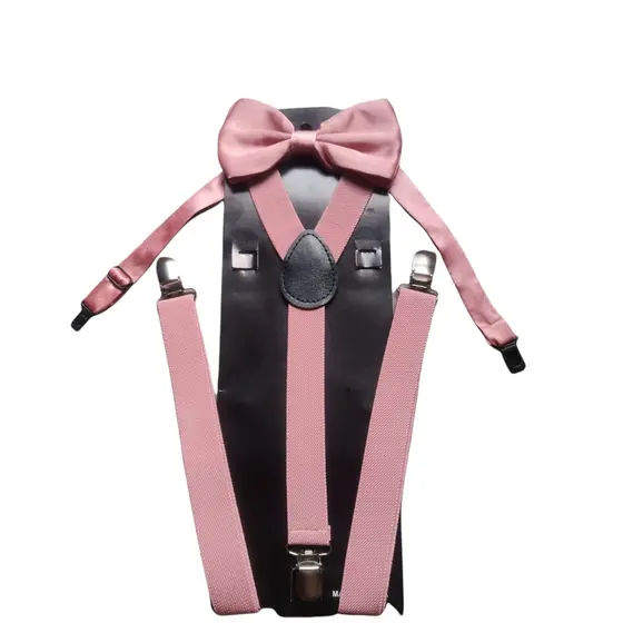 Kit Suspensórios Adulto  Rose Suspenders Em Y