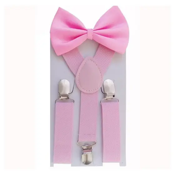 kit suspensório infantil rosa menina rosa