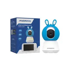 Babá Eletrônica Wi-Fi Smart Baby camera com tela 5" nova digital CS-BABY-AZUL
