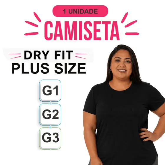 Camiseta Academia Furadinha DryFit Anti Suor,Anti Odor,Dia Dia Blusa Feminina Plus Size G1, G2 e G3