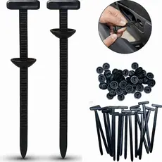 Kit 100 Abraçadeira Nylon Enforca Gato Fivela Cinta Plástica Tipo T Universal Travamento Automático Carro