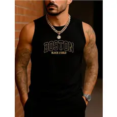 Regata Machão Masculina Boston 100% Algodão Corte Reto Confortável