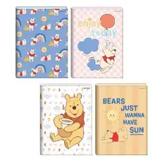 Caderno 1 Materia Universitario Capa Dura Costurado Pooh 80FL