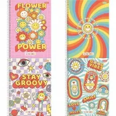 Caderno 1 Matéria  Espiral Universitário Divertido Joyfull 80 folhas