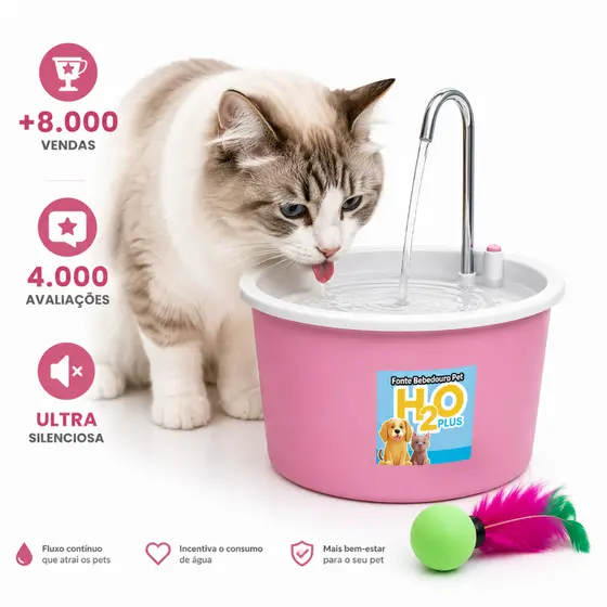 Fonte Bebedouro H2O PLUS usb + Pong