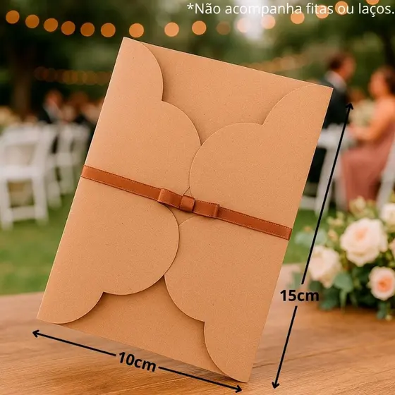 Envelopes PEQUENOS para convites em BRANCO ou KRAFT  - Diversos modelos e medidas