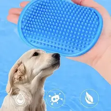 Escova Massageadora  Silicone Remove Pelos Mortos Limpa e Penteia Para Pet Cães Gatos