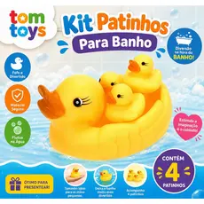 Kit Patinhos de Borracha Para Banho Piscina Bebe Infantil