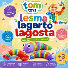 Brinquedo Lesma Caracol Lagarta De Minhocas Alivia o Estresse