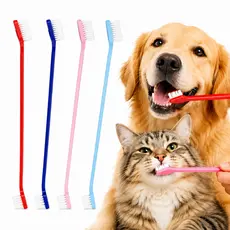 Kit 4 Escova de Dente para Pet Cachorro e Gato
