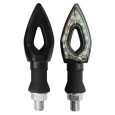 Kit 2 Pisca Seta Moto Led Esportiva Par Cb 300 Xre Fazer Cbx 250 Titan Universal 12V