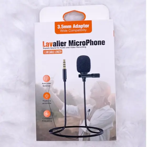 Microfone Lapela P/ Celular Smartphones iPhone Youtubers