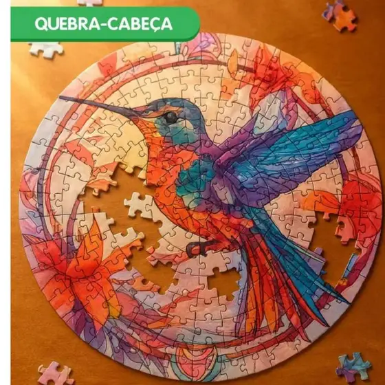 Brinquedo Quebra Cabeça 168 peças 2 Modelos Interativo Educativo