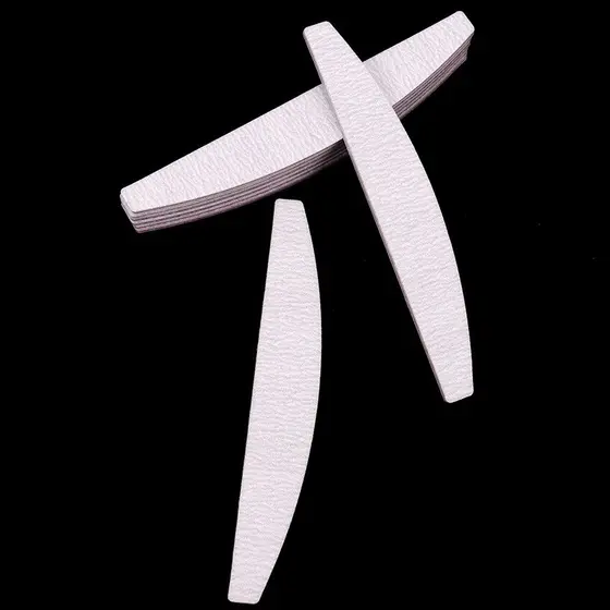 Kit Lixa Boomerang Meia Lua Unha De Gel Porcelana