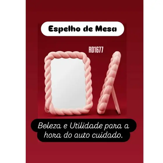 Espelho de Mesa Trançado Cores
