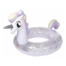 Boia Inflável Unicórnio C/Glitter 90cm Piscina Praia