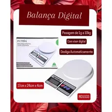 Balança Digital De Precisão Cozinha ate 10kg Nutrição E Dieta