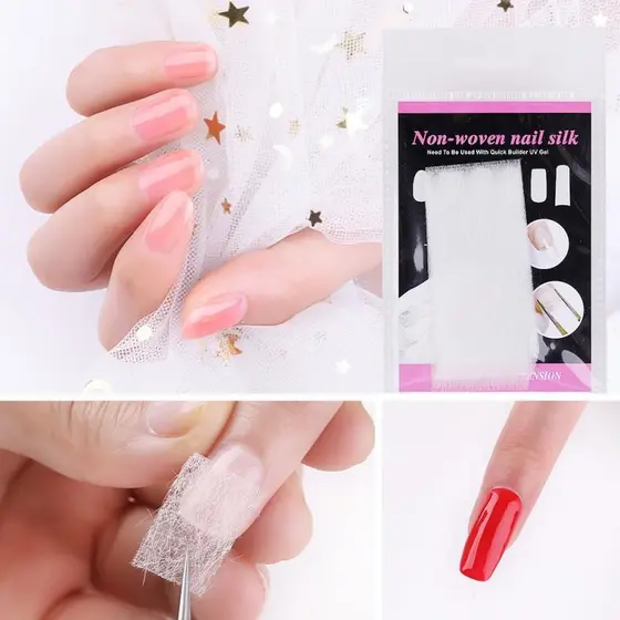 Fibras Tree Seda Tramada Alongamento Selada Gel Unhas
