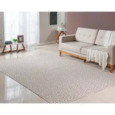Tapete Jacquard 2 X 1,40 Antiderrapante Moderno Geométrico Rustico